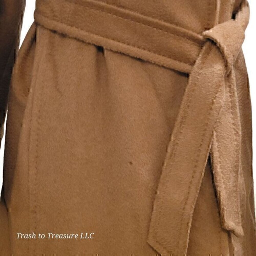 MAX MARA Manuela Belted Camel Hair Coat, Camel - Picture 5 of 16